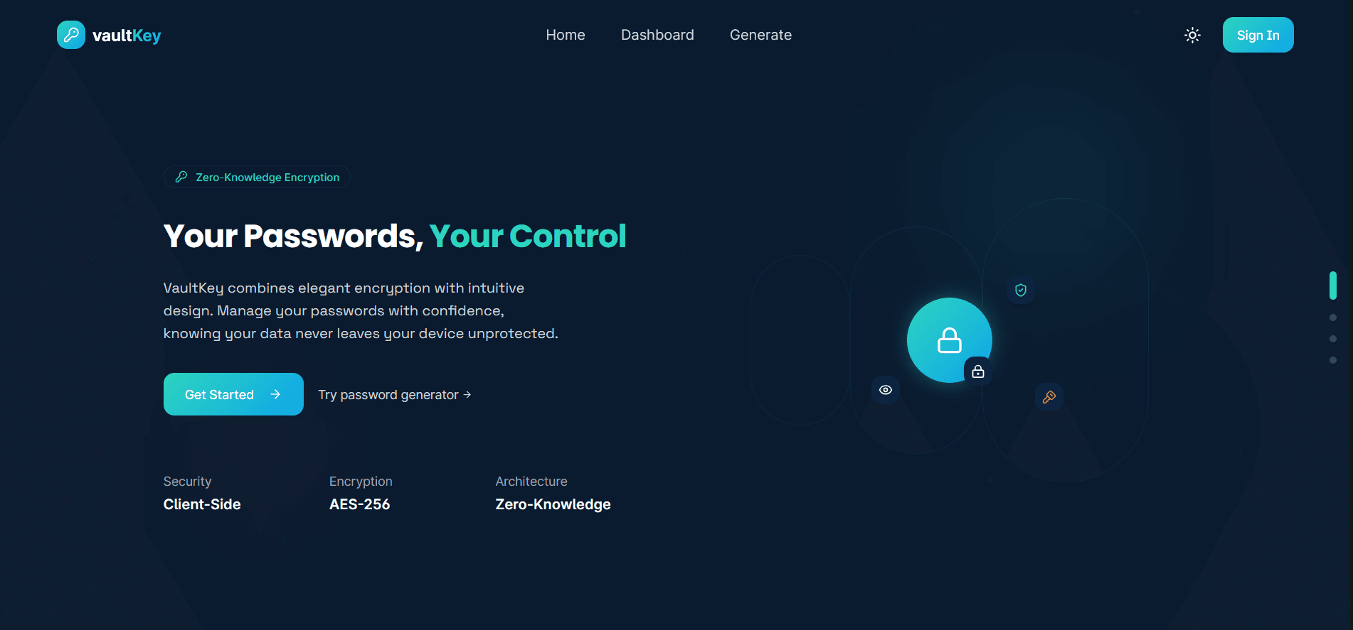 Preview of VaultKey
